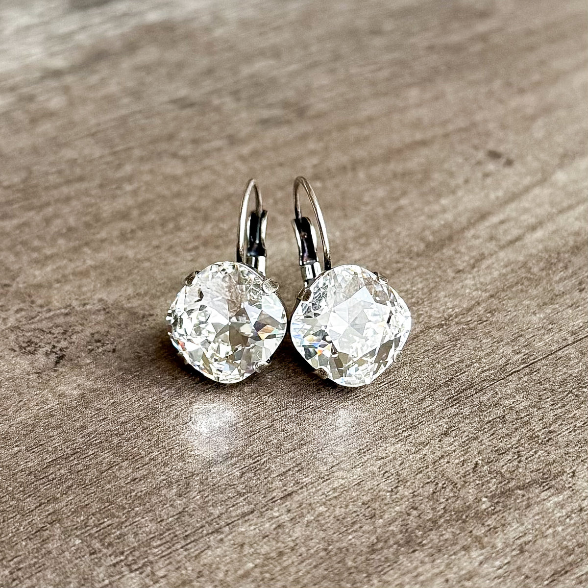 Floorboard Findings Swarovski Crystal Drops in Crystal Clear 12mm — Floorboard Findings Boutique