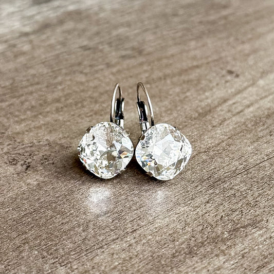 Floorboard Findings Swarovski Crystal Drops in Crystal Clear 12mm