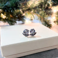 Half Moon Swarovski Stud Set — Floorboard Findings Boutique