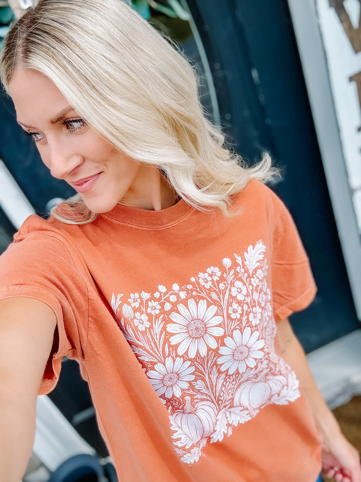 Harvest Bloom Tee — Floorboard Findings Boutique