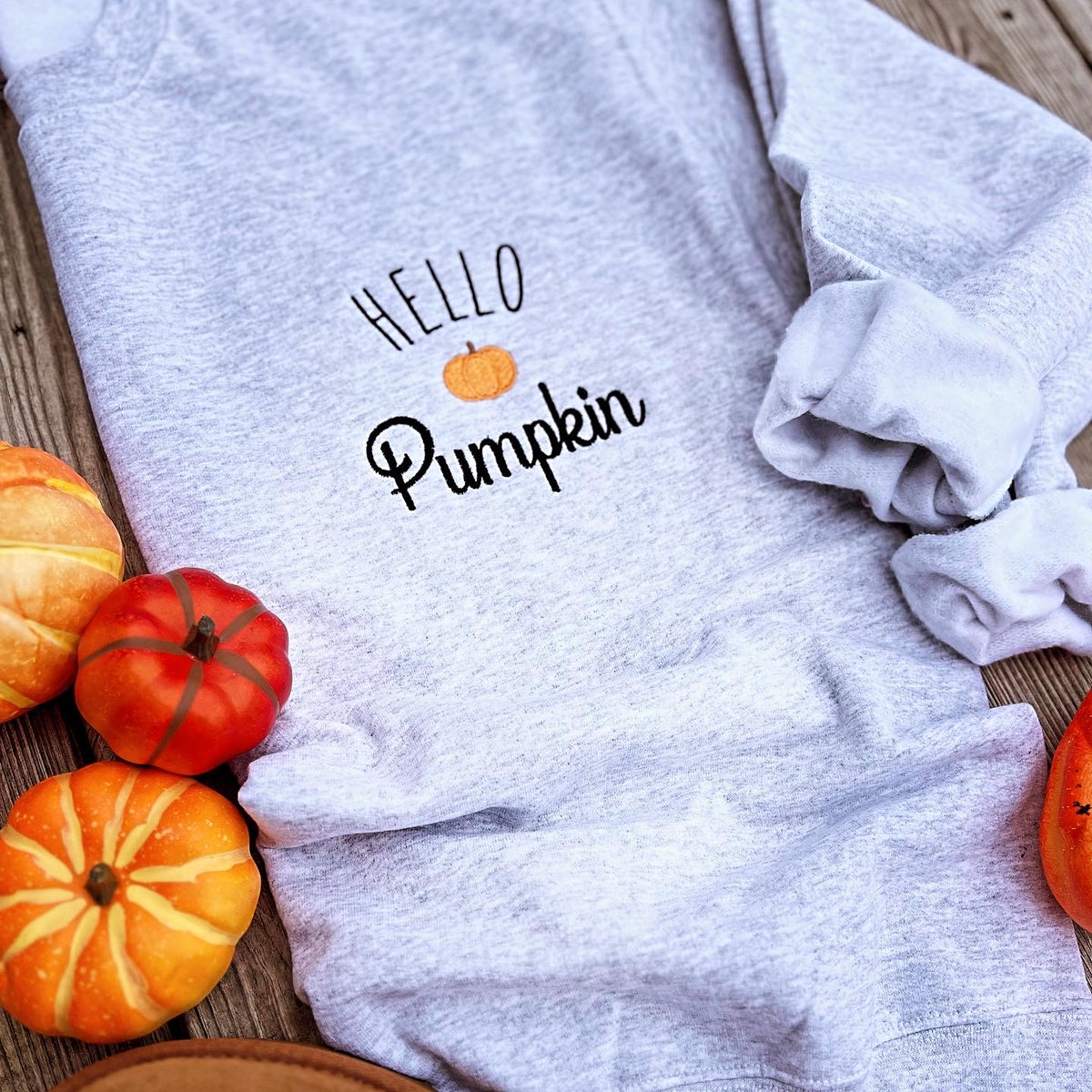 Hello Pumpkin Crewneck — Floorboard Findings Boutique