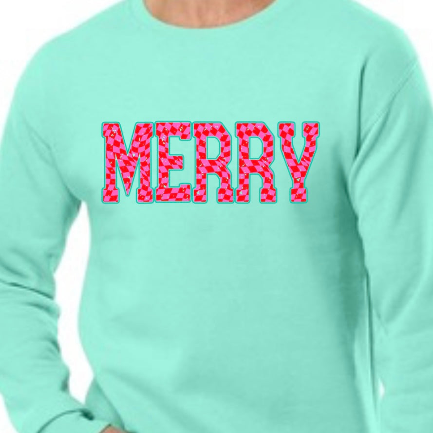 Color Pop Merry Crewneck — Floorboard Findings Boutique