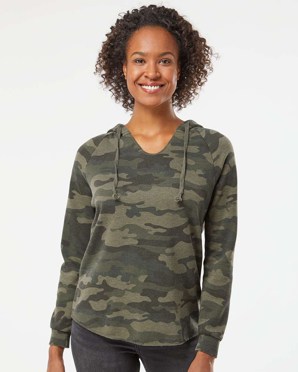 Pine Ridge Logo Wave Wash Vneck Hooded Sweatshirt — Floorboard Findings Boutique