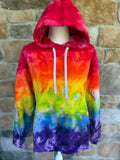Rainbow Ombre Ice Dye Tee, Crewneck, or Hoodie