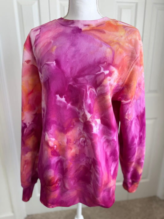 Magenta Sorbet Crewneck Sweatshirt (Oversized fit size Small)
