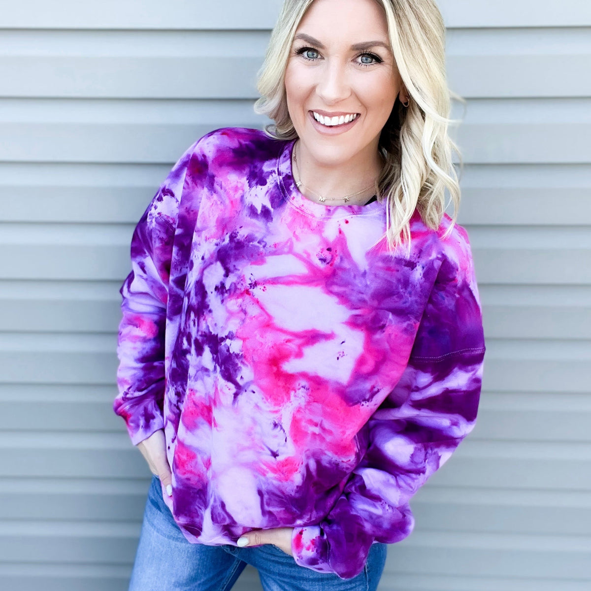 Hot Pink & Grape Ice Dye — Floorboard Findings Boutique
