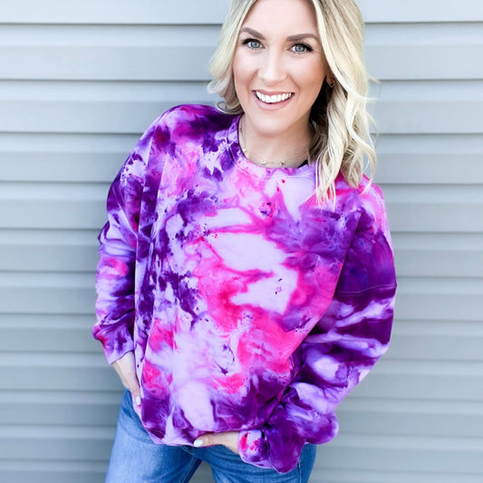 Hot Pink & Grape Tie Dye