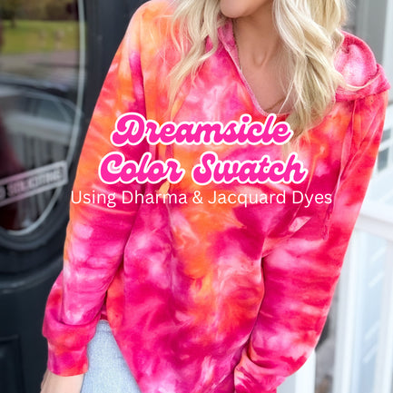 Dreamsicle Ice Dye Color Swatch — Digital Download