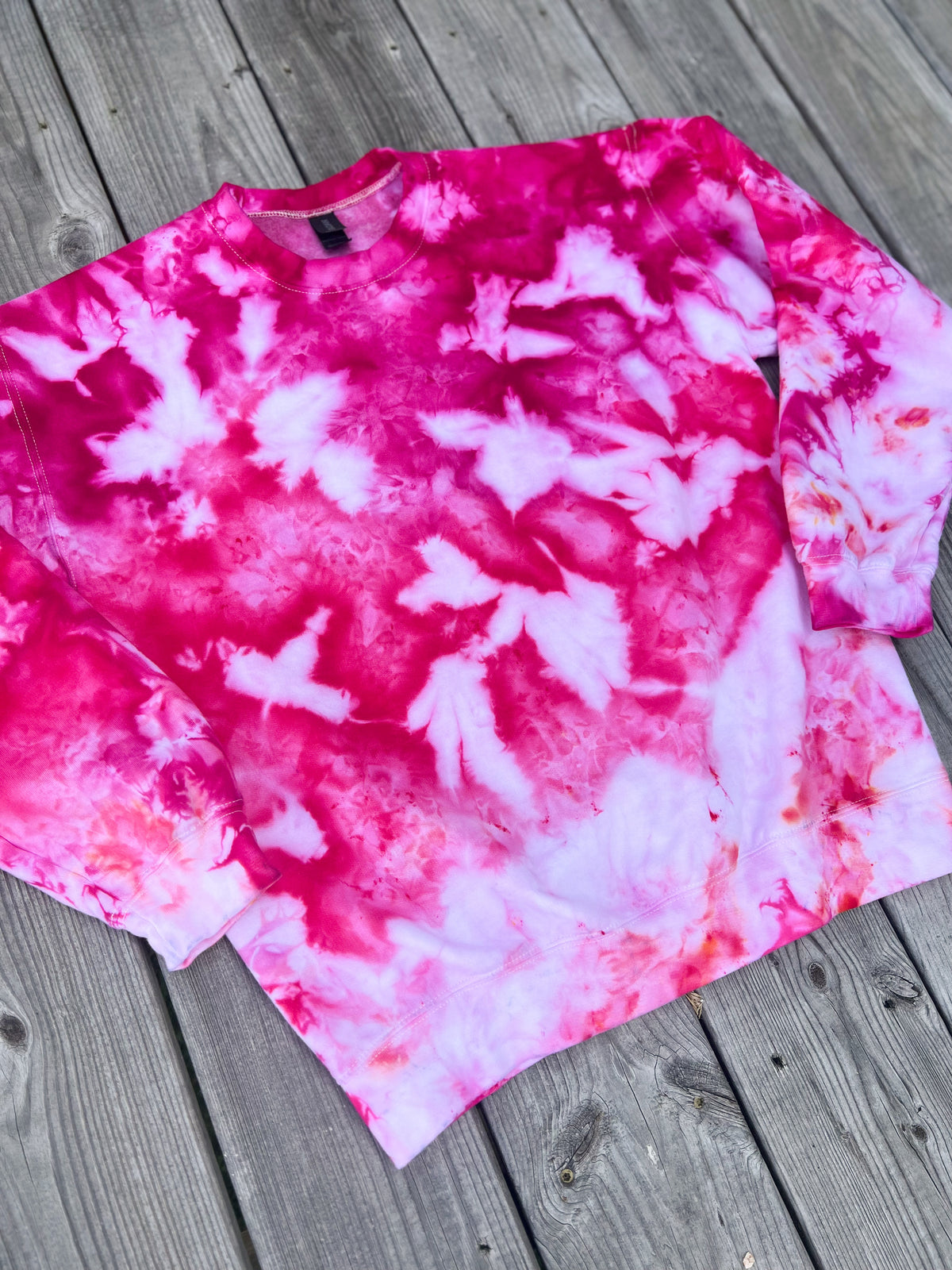Pink Ombre Ice Dye Pullover, alternate view 2