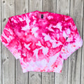 Pink Ombre Ice Dye Pullover