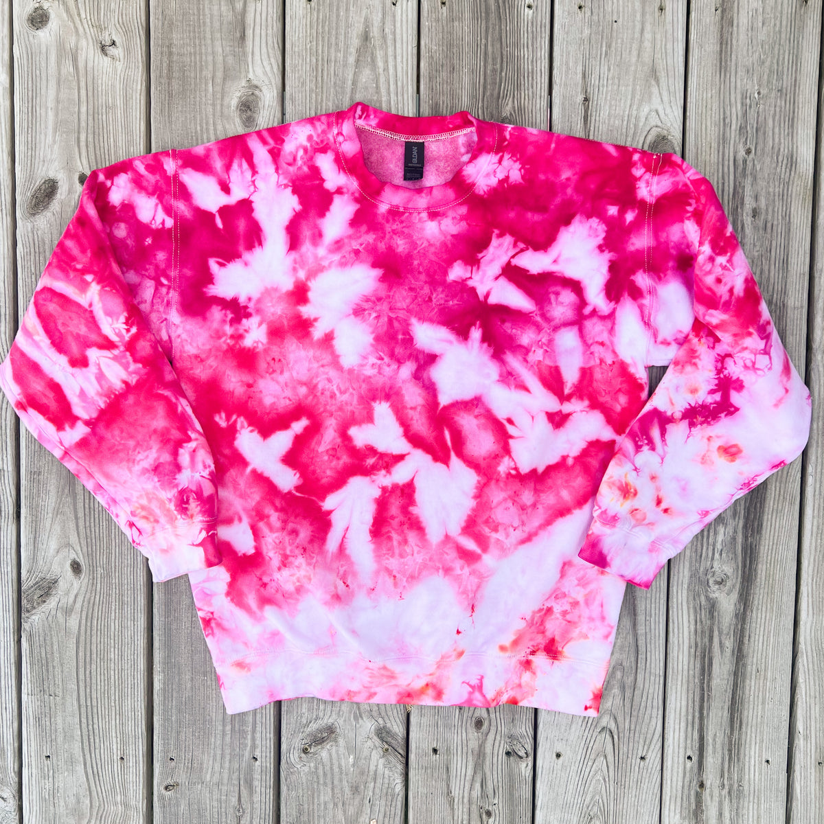 Pink Ombre Ice Dye Pullover