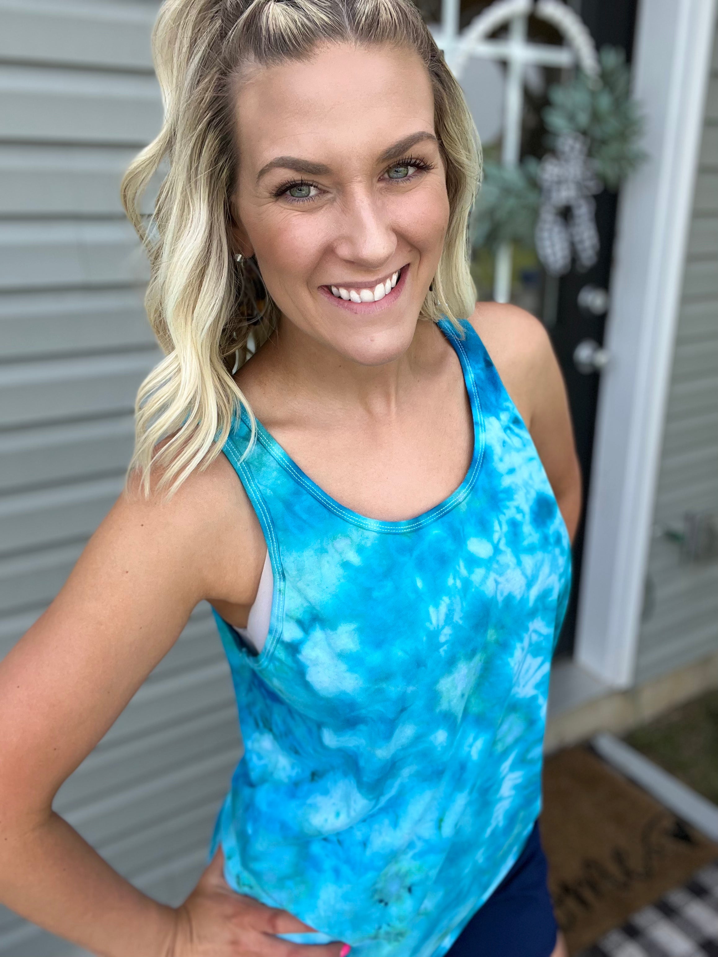 Caribbean Unisex Ice Dye Tank — Floorboard Findings Boutique