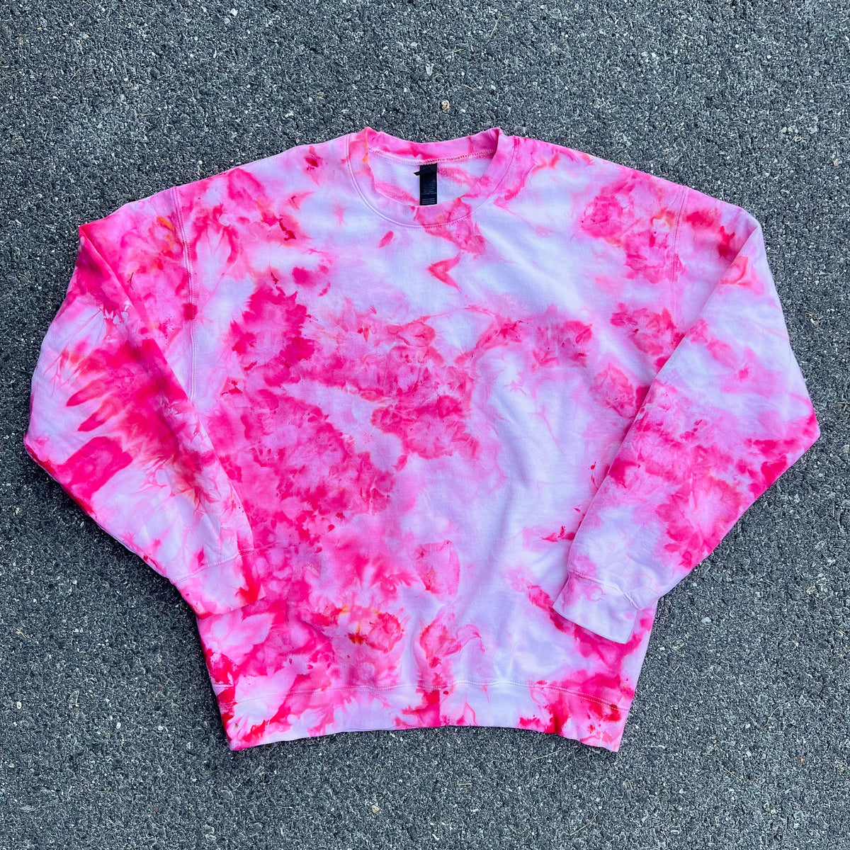Hot Pink & Bubblegum Ice Dye Pullover — Floorboard Findings Boutique