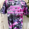 Magenta Nightfall Ice Dye Color Swatch — Digital Download