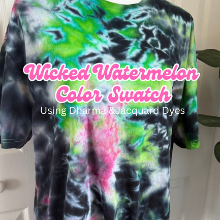 Watermelon Ice Dye Color Swatch — Digital Download
