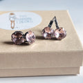 Vintage Rose Crystal Earrings