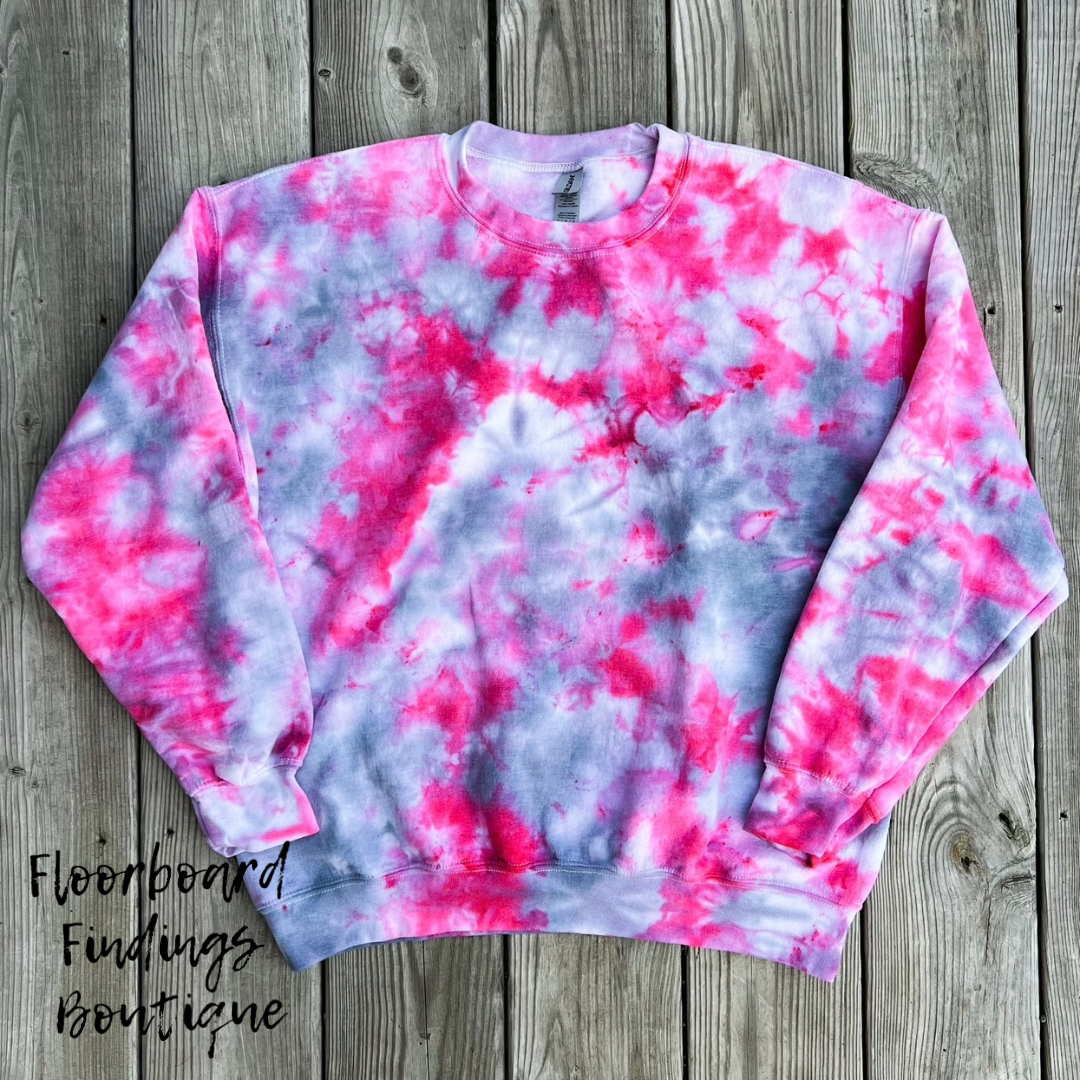 Hot Pink & Gray Ice Dye — Floorboard Findings Boutique