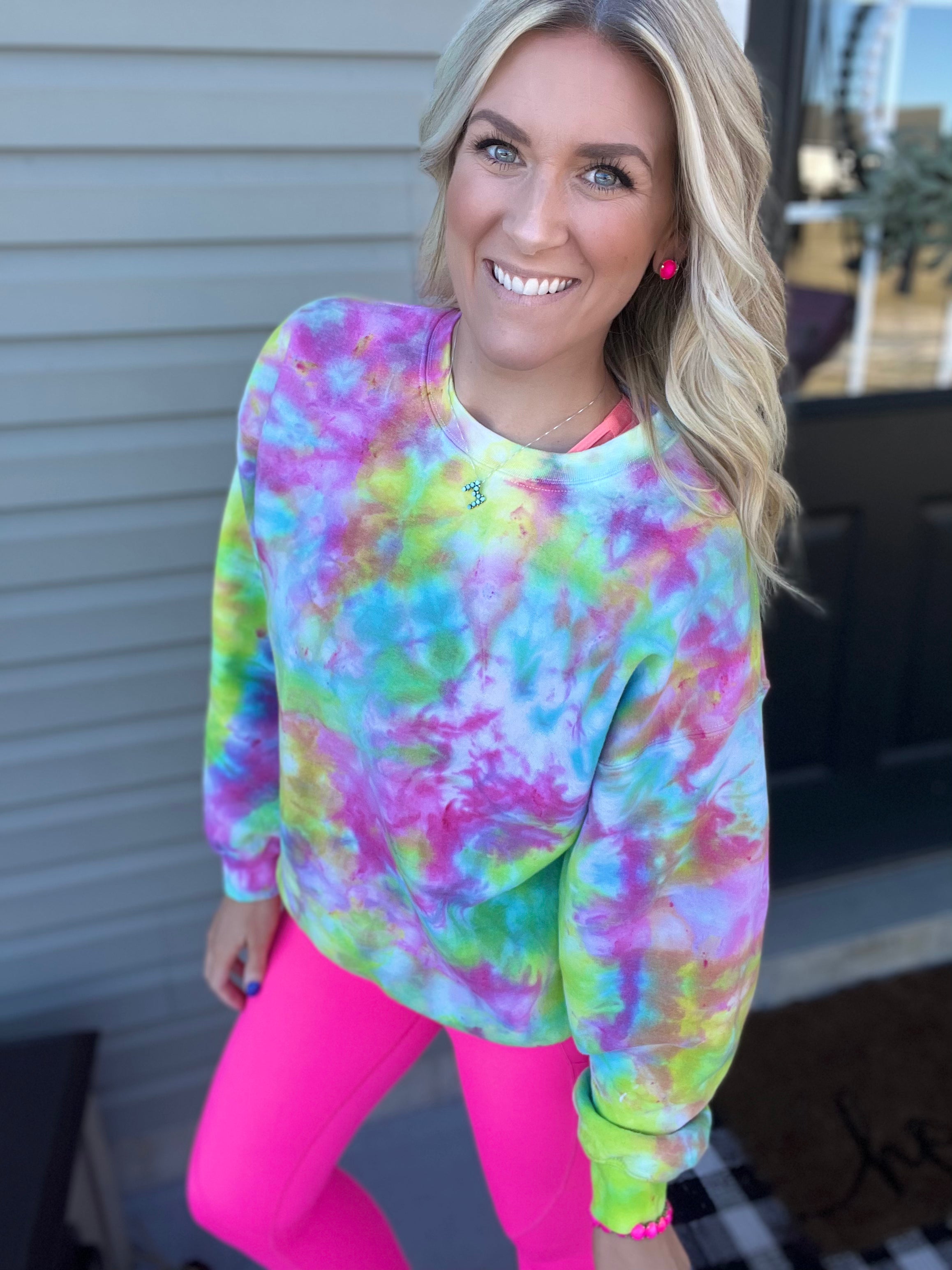 Ice Dye Pullover in Carnival — Floorboard Findings Boutique