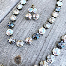 Load image into Gallery viewer, Floorboard Findings Swarovski Crystal Rivoli Necklace in “Patina” Collection