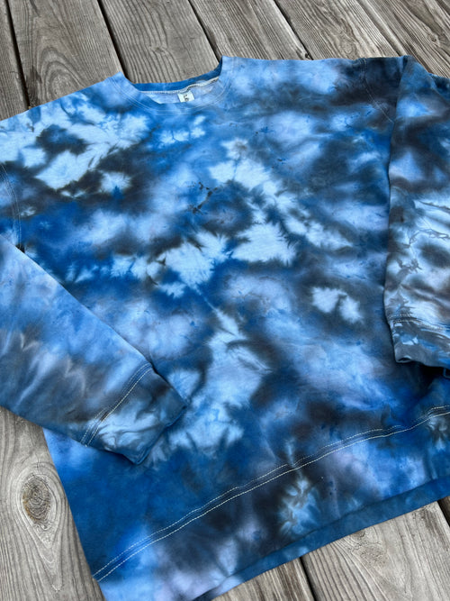 Black & Blue Ice Dye Pullover — Floorboard Findings Boutique