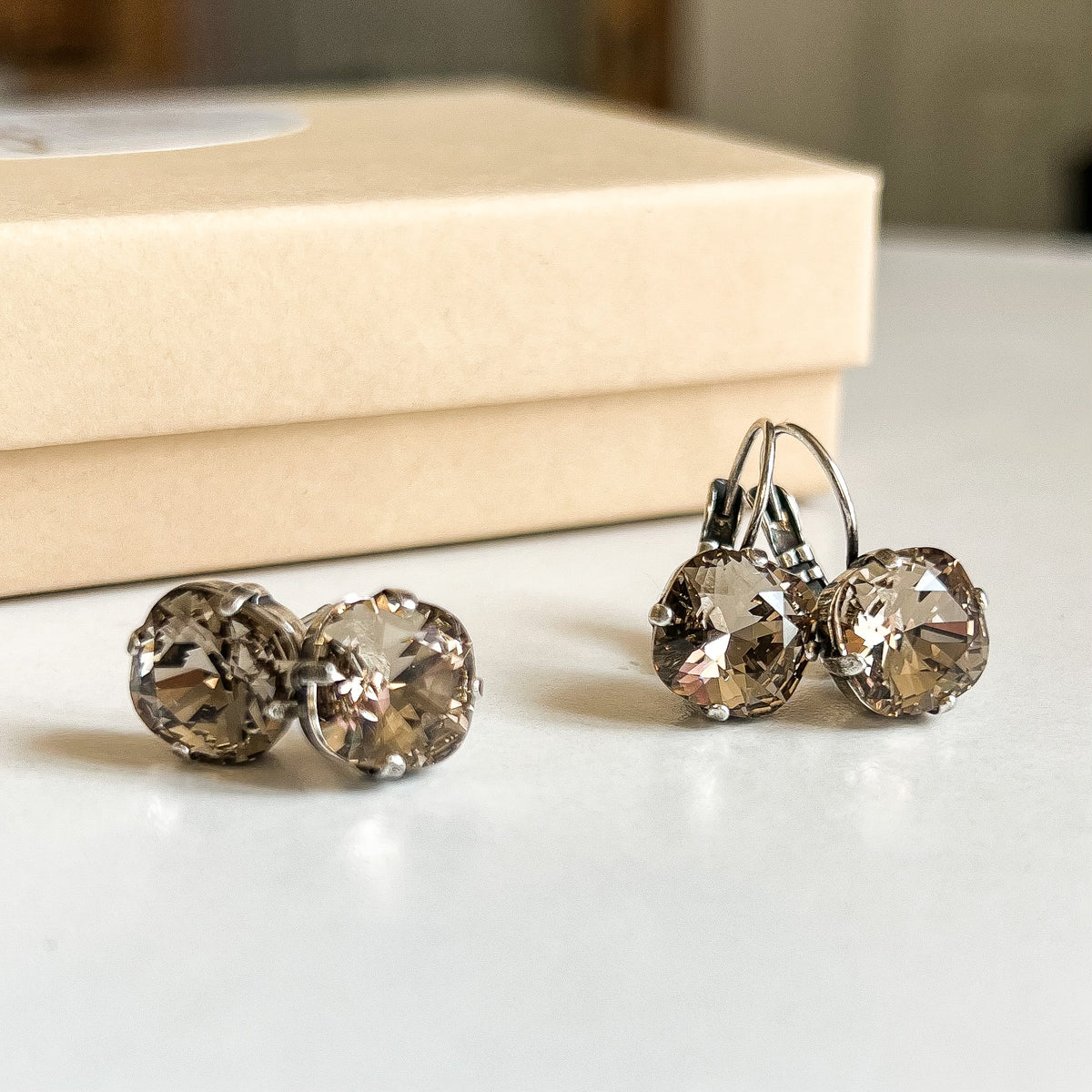 Griege Crystal Earrings — Floorboard Findings Boutique