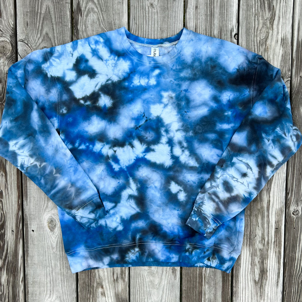 Black & Blue Ice Dye Pullover PREORDER