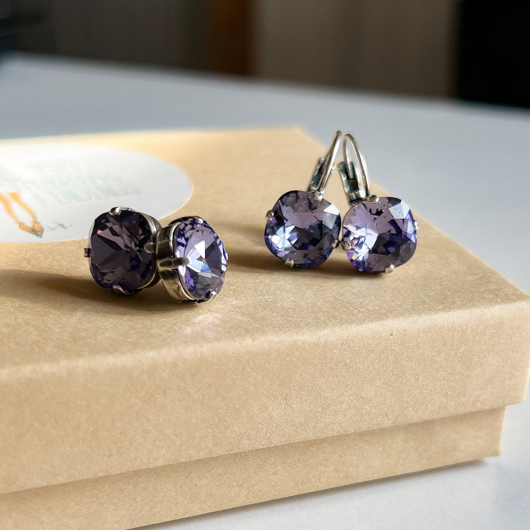 Tanzanite Crystal Earrings