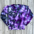 Purple & Black Ice Dye Pullover or Hoodie
